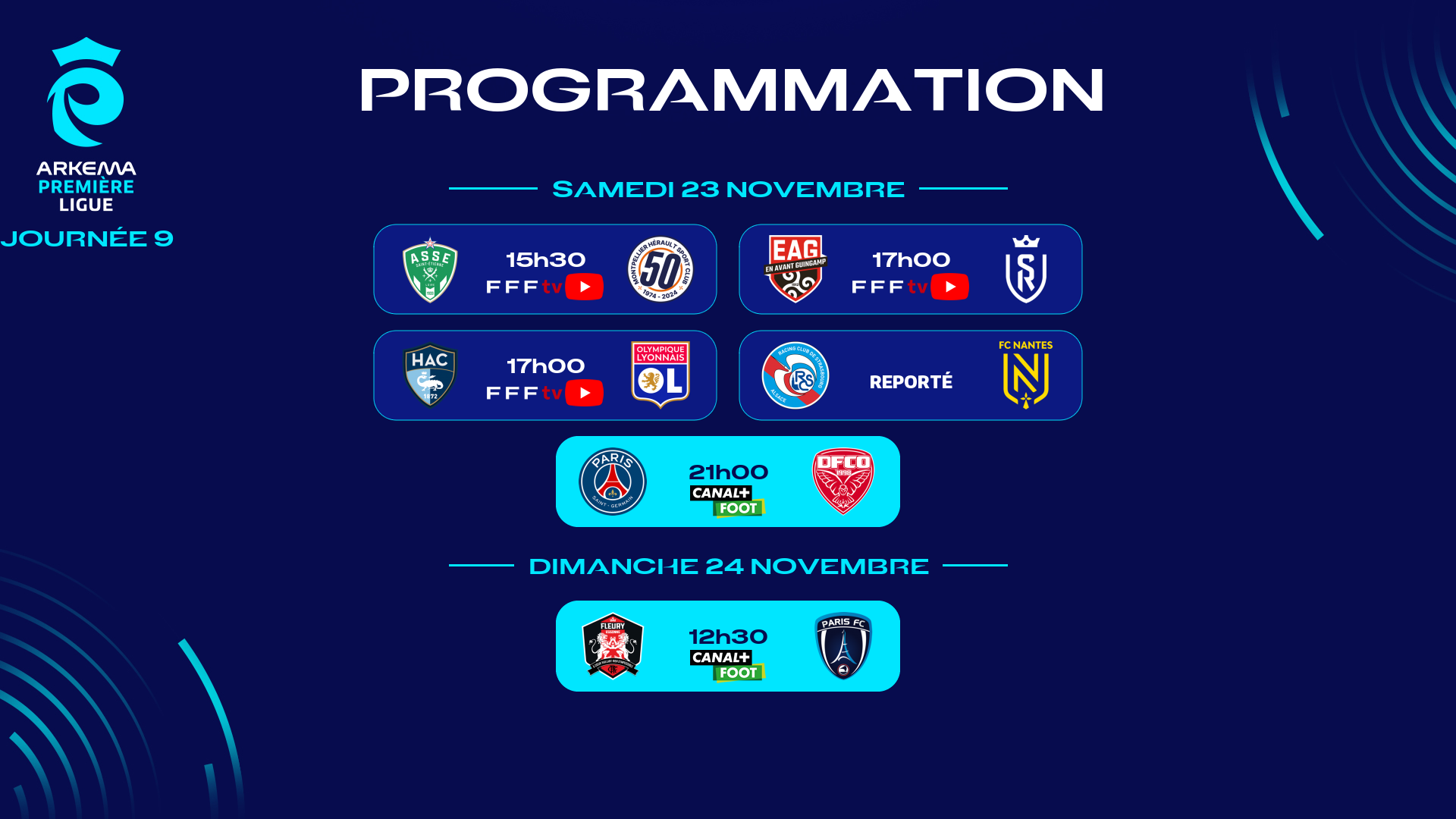 D1 Arkema: Les affiches du week-end.