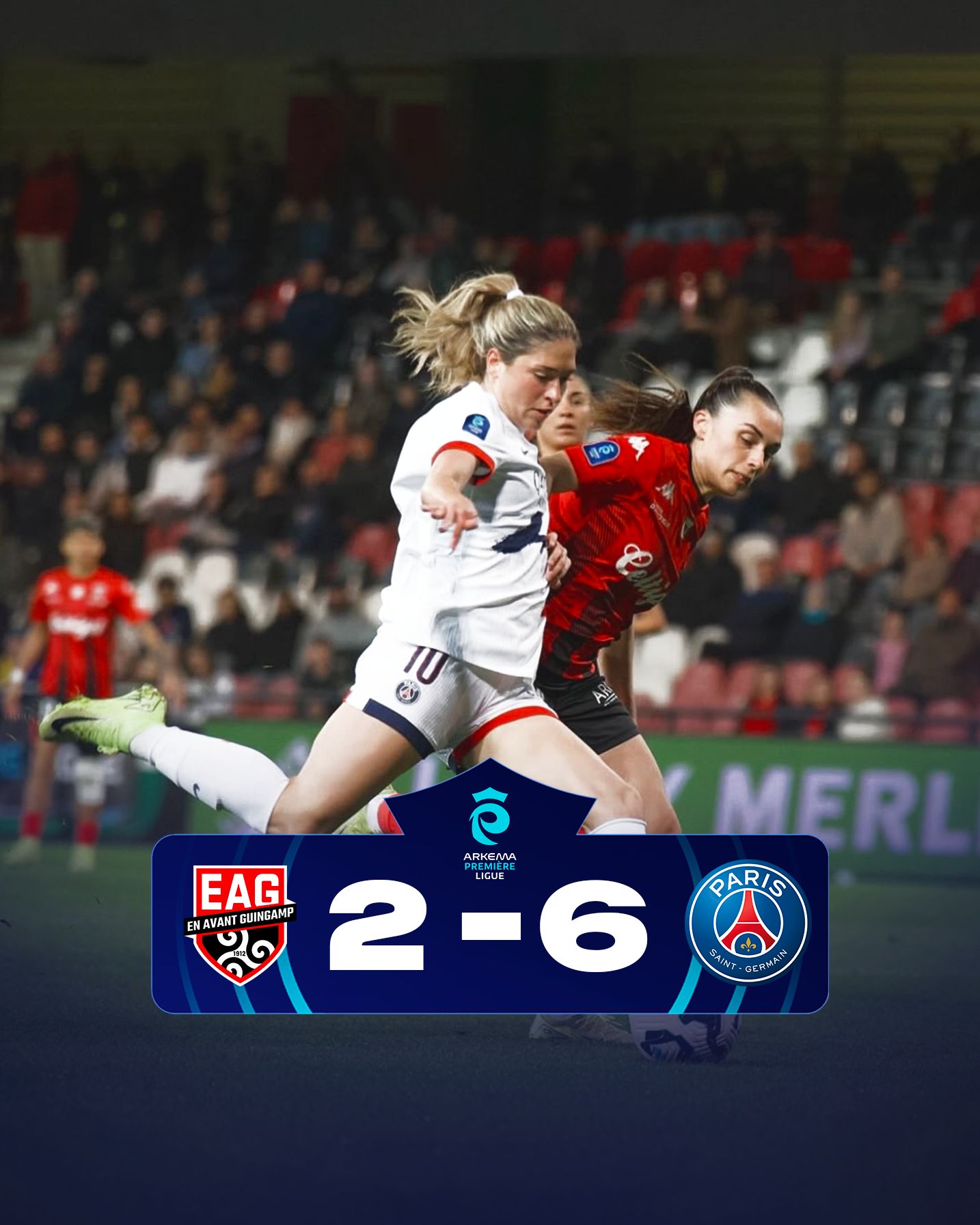 Paris colle une correction à Guingamp au Roudourou.