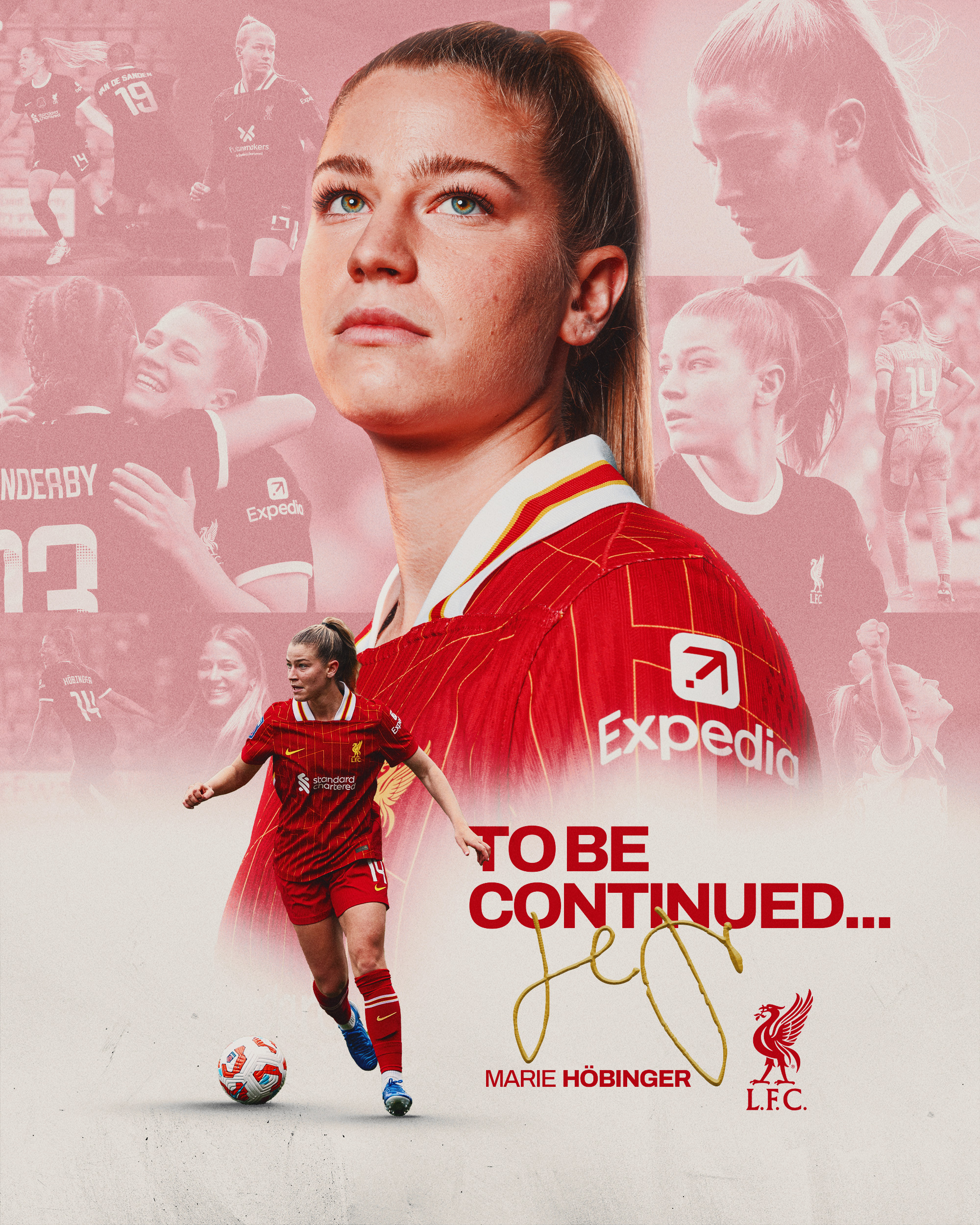 Liverpool (F) annonce la prolongation de contrat de Marie Höbinger.