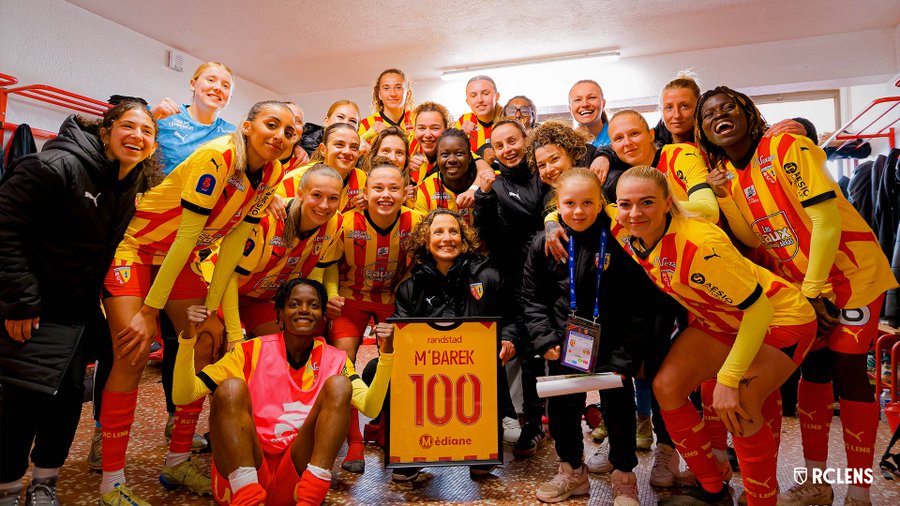 RC Lens: Sarah M'Barek célèbre son 100e match avec une victoire éclatante