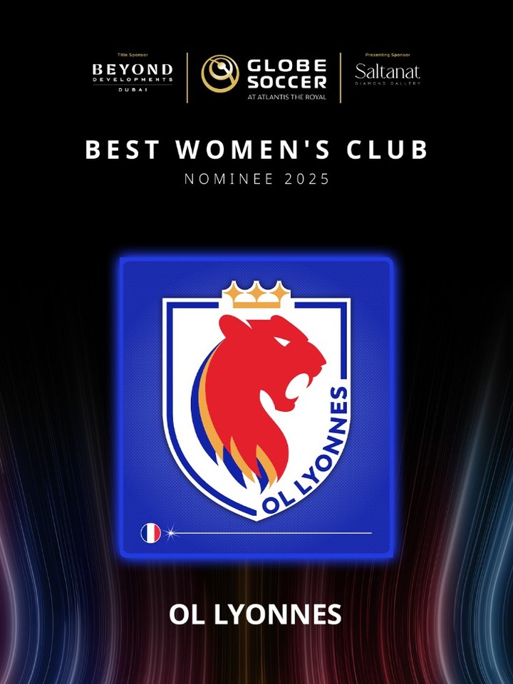 Globe Soccer Awards 2025 : OL Lyonnes en lice pour le titre de Meilleur club féminin