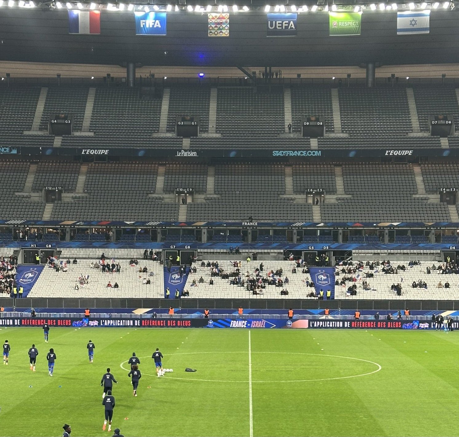 Moins de 10.000 personnes ce soir à l'Allianz Riviera pour le choc avec l'Espagne.